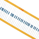 1/4W resistor set diy electron kit,0.25W Metal film Resistors set Car Airbag repair resistor 2 ohm 2.2 ohm 2.4 ohm 2.7 ohm 3 ohm