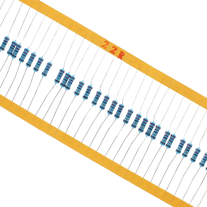 1/4W resistor set diy electron kit,0.25W Metal film Resistors set Car Airbag repair resistor 2 ohm 2.2 ohm 2.4 ohm 2.7 ohm 3 ohm
