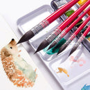 Professional Watercolor Paint Brush Handmade Squirrel Nylon Hair Pointed Painting Brush Set for Watercolor Painting Art Supplies