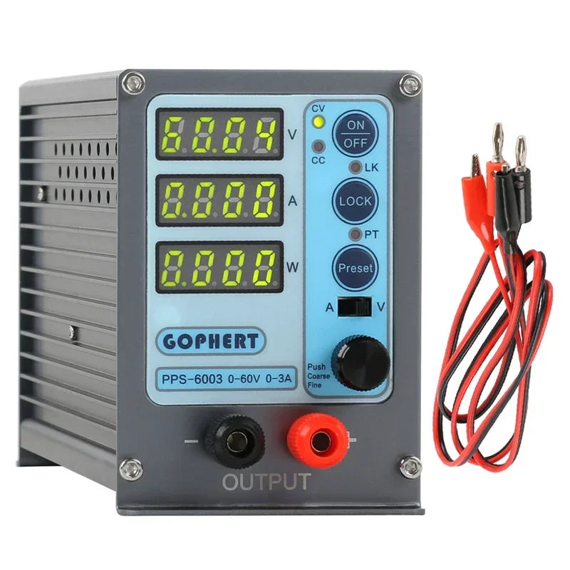 NPS-1601 New Version Laboratory DIY Adjustable Digital Mini Switch DC Power Supply WATT With Lock Function 32V 16V 60V 5A 10A 3A