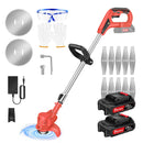 DayPlus 21V Grass Trimmer Electric Cordless Strimmer w/ Battery,Lawn Mower Pruning Cutter Garden Tools for Clearing Weed Flower