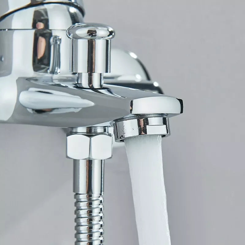 Chrome Bathroom Faucet  Bathtub Facuet  Wall Mounting Cold and Hot Shower Faucet