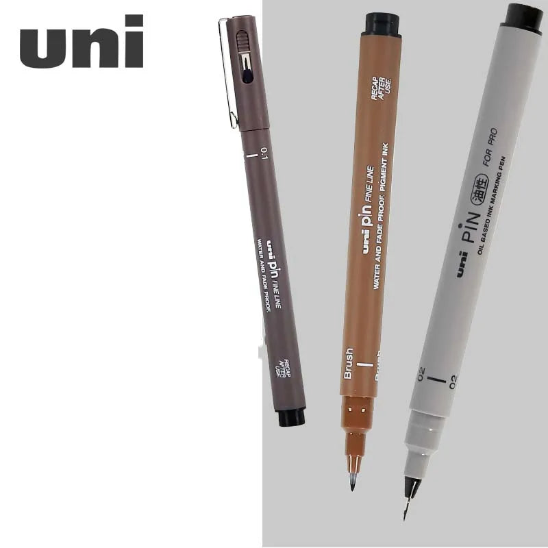 1Pc UNI drawing pen needle art student drawing hook line pen PIN-200 waterproof painting stroke drawing line design