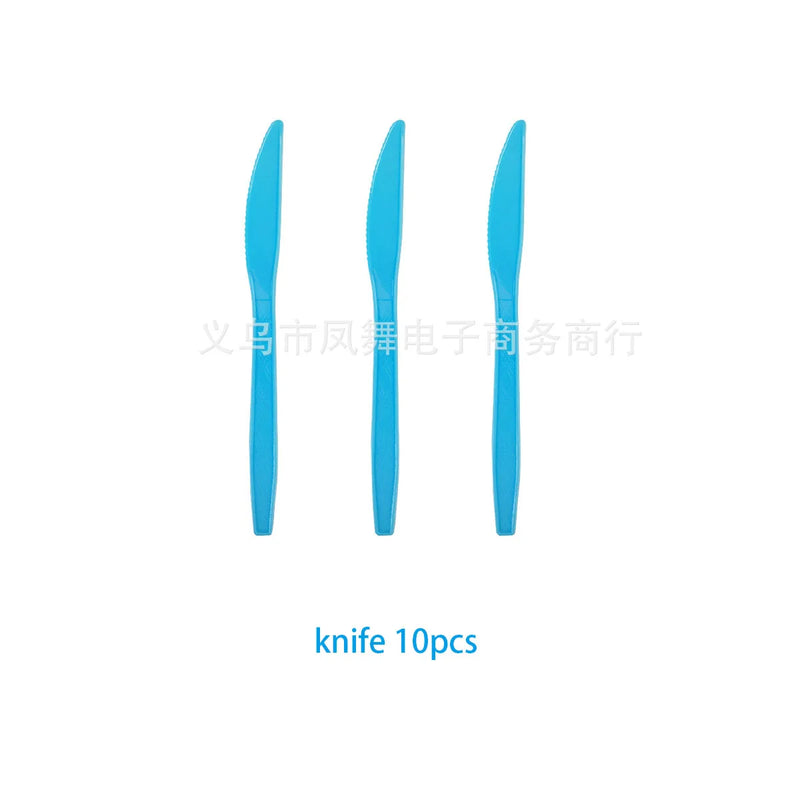 My First Tooth Blue Theme Party Disposable Tableware Stes Boy Girl First Tooth Birthday Party Decor Cups Plates  Napkins Banners