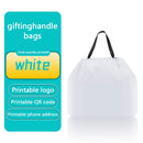 10pcs Plastic Drawstring Takeaway Bags Portable Fruit Lunch Box Gift Portable Drawstring Packaging Bags Custom Printed Logo