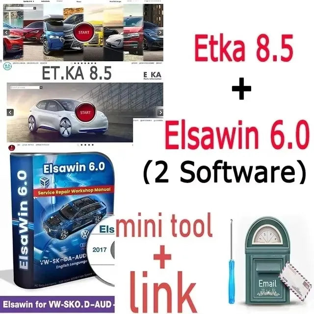 2024 Elsawin 6.0 + ET KA 8.5 Group Vehicles Electronic Parts Catalog Support ForV/W+AU//DI+SE//AT+SKO//DA Auto Repair Software