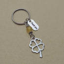 1/10 Sets Clover thank you Teacher's Day Gift creative Keychain Lovers Key Ring Jewelry