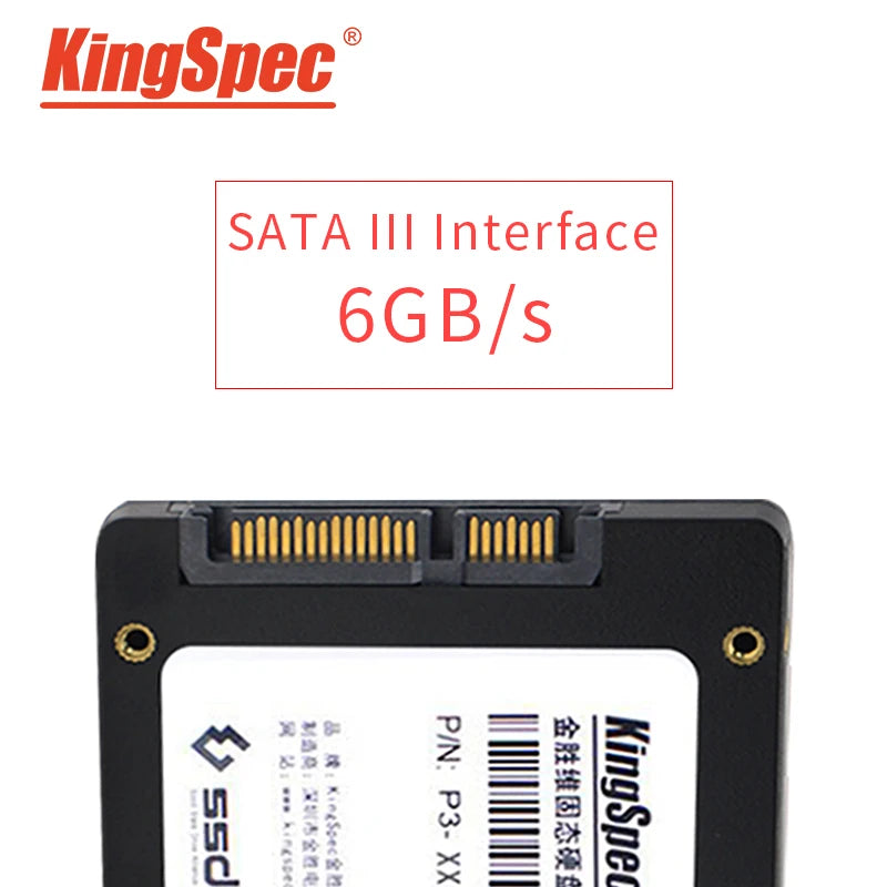 KingSpec SSD HDD 2.5 SATA3 SSD 1TB 2TB 512GB SATA III 480GB 240GB SSD 120GB SSD 256GB Internal Solid State Drive for Desktop PC