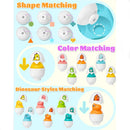 Montessori 3D Eggs Puzzle Toddler Learning Education Math Toys Kids Shape Match Smart Game Easter Gifts for 1 2 3 Year Old