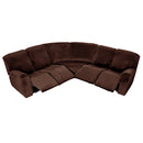 7-Piece L Shape Velvet Stretch Recliner Corner Sofa Covers for Sectional Sofa Set Reclining L Shape Sofa Slipcovers