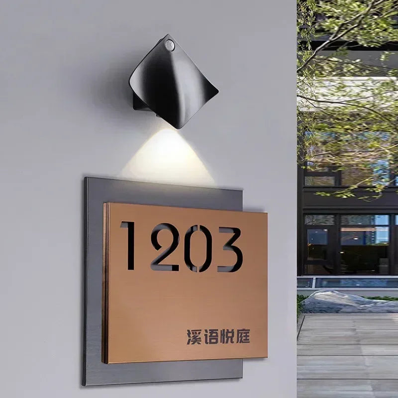 Customize Sign Stainless Steel Modern Door Plaque,Office Plate, Shop Signage House Number, Personalize Name Address