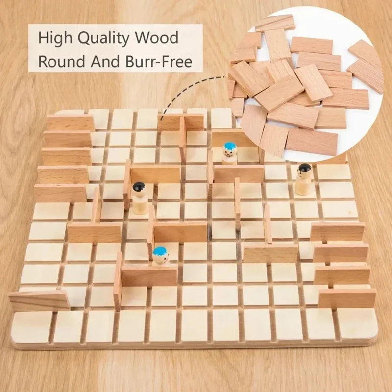 Children Logical Thinking Games Wooden Chess Toys Parent-Child Interactive Board Game for Kids Party Games Brain Training Toy