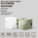 Nicole Bunny-Topped Easter Egg Candle Jar Silicone Molds for Concrete Handmade Jesmonite Easter Candle Vessel Making Mould