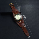 Hot Selling Vintage Cow Leather Bracelet Watch Men Women Wrist Watches Roman Numerals Casual Quartz Watch Relogio Feminino
