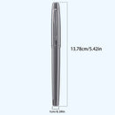 1 Pc Silver Gray High-end Business Metal Pen, Lridium Pen Tip Medium size 0.5mm.For School Classroom, Office, Daily Writing