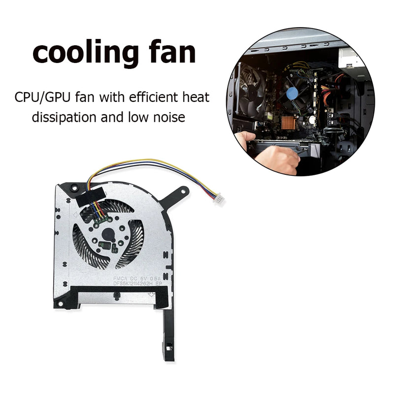 New Original CPU GPU Laptop Cooling Fan For Asus TUF Gaming FX505DU FX505DY FX505GT FX505DD A15 FA506 IV FA506IU FA506IH Cooler