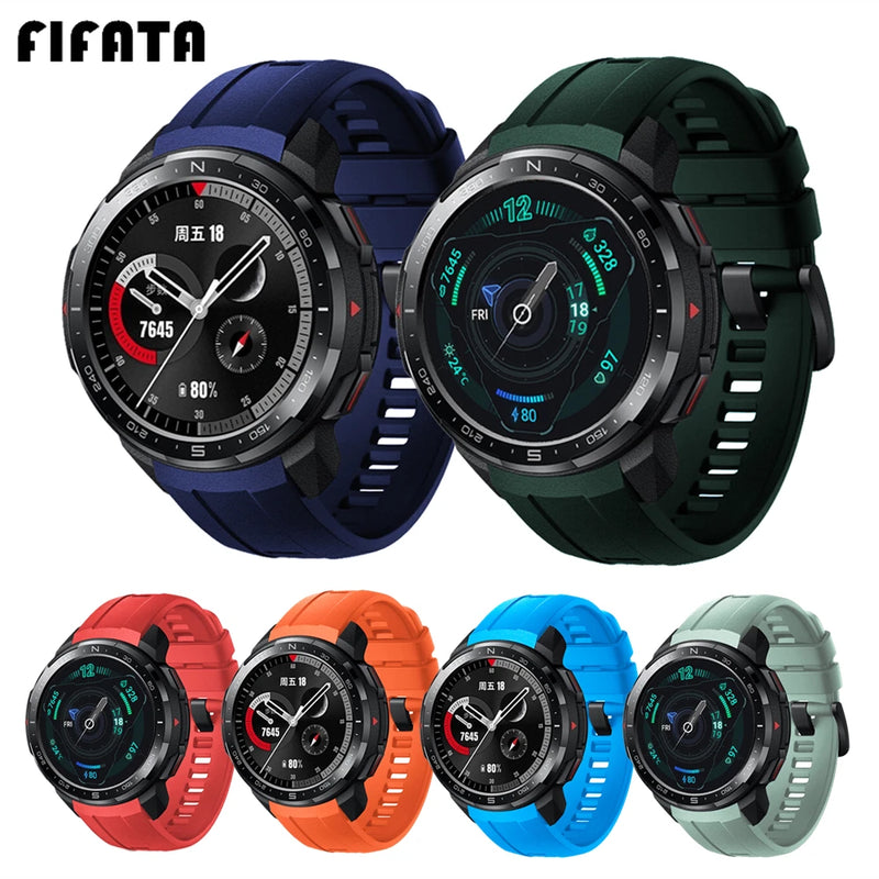 FIFATA Silicone Band For Huawei Honor Watch GS Pro Replacement Bracelet Strap Wristband Accessories For Honor GS Pro Correa