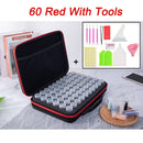 7/15/30/60 Bottles Storage Box 5D Diamond Painting Accessories Tools Storage Box Carry Case Diamant Painting Tools Container Bag