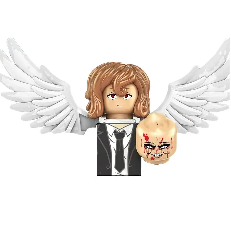 Chainsaws Man Denji Pochita Makima Power Movies Anime Building Blocks Mini Action Figures Bricks DIY Toys gifts for Children