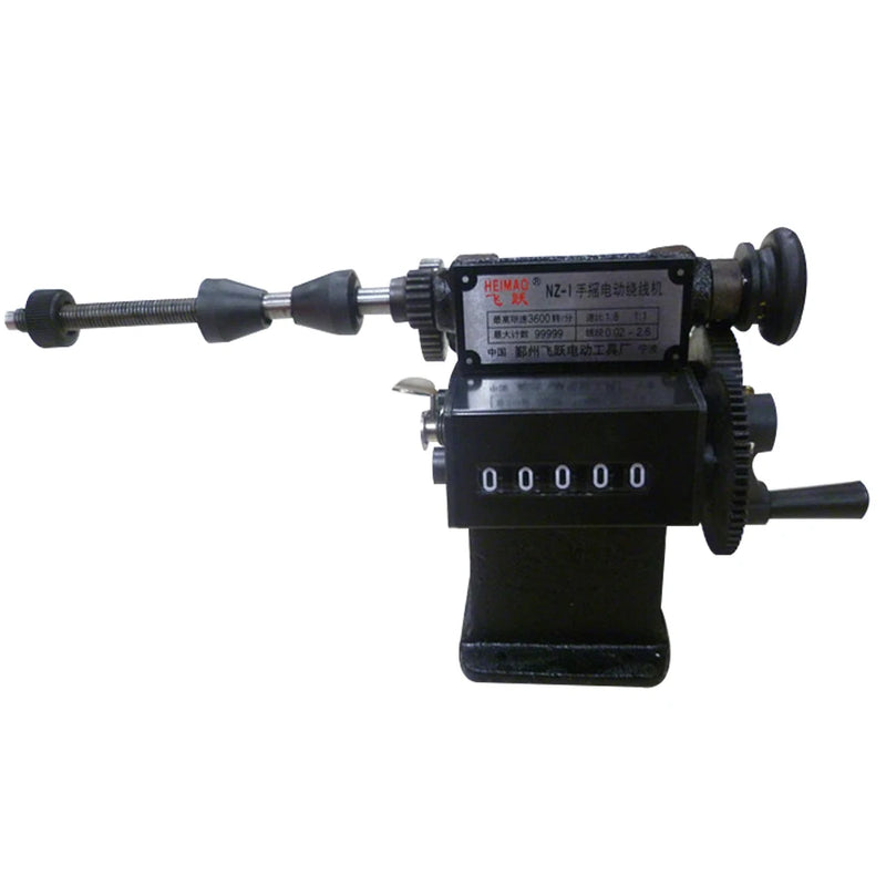 Manual Coil Winder Hand Dual-purpose Coil Counting & Winding Machine Winder Tool Counter 0-99999