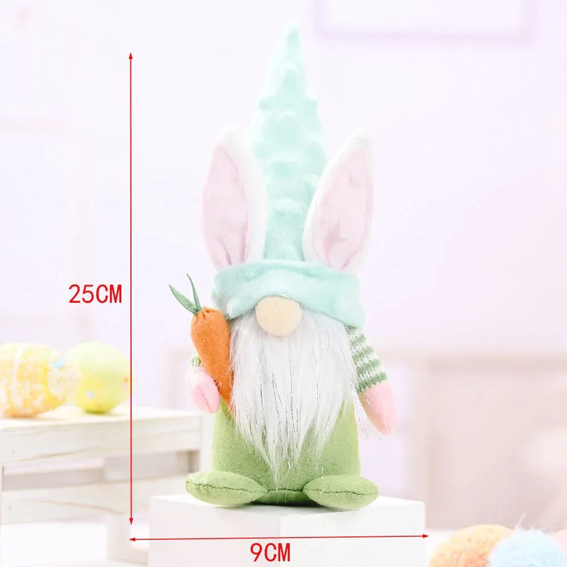Easter Faceless Gnome Rabbit Doll Cartoon Home Easter Ornament Bunny Doll Easter Party Gifts