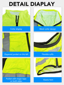 Fan Cooling suit includes 2 fans, 9 blades, 3-speed adjustment of wind speed,Vest for summer fishing trips (without power bank)