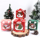 4pcs Santa Snowman Christmas Candy Boxes Merry Christmas Decor For Home 2024 Xmas Gifts Box Navidad New Year Packging Bags