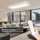 Oeegoo LED Panel Ceiling Light Dimmable 100 x 25cm with RGB Backlight, 30W 3300LM Ceiling Light with Remote Control