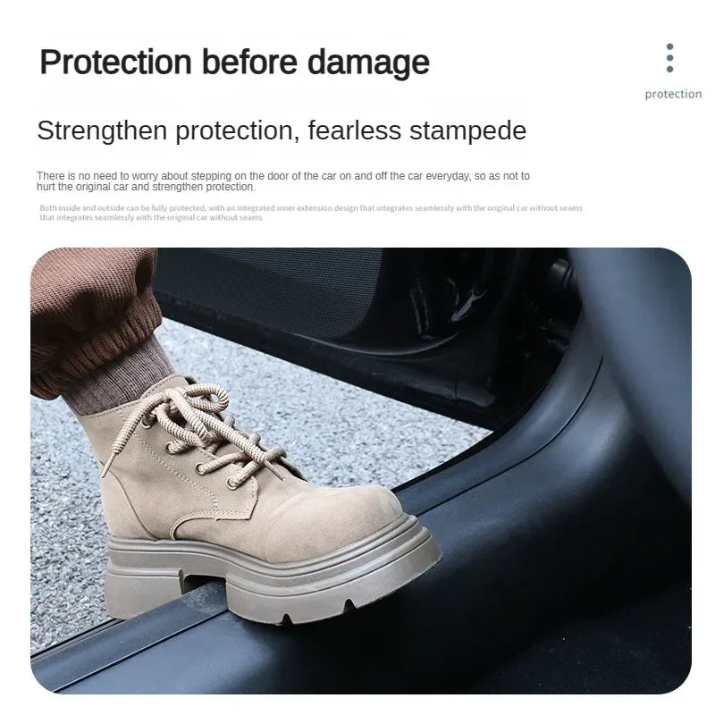 For Tesla New Model 3 Highland 2024 Front Rear Door Sill Protector Door Strip Anti-kick Guard Waterproof Anti-fouling Pad Model3