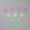 100Pcs Luminous 3D Stars Glow In The Dark Wall Stickers For Kids Baby Rooms Bedroom Ceiling Home Decor Fluorescent Star Stickers