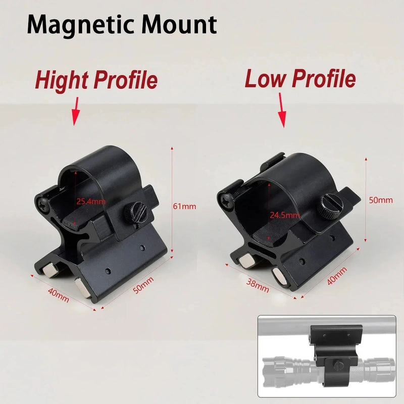 Magnetic Scope Gun Mount Magnet Flashlights Mount Strong  Holder Led Riflescope Laser Torch Lanterna Bracket Hunting toy