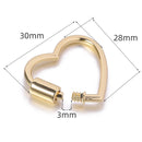 Heart Shaped Opening Buckle Metal Spring Gate Ring Keychain Dog Chain Clip Hook Handbag Belt Connection Buckles DIY Accessories