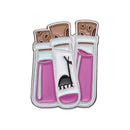 Magic Wizard Potion Red Skull Brooch Custom Dark Black Punk Metallic Badge Enamel Pin Halloween Medal Jewelry Wholesale