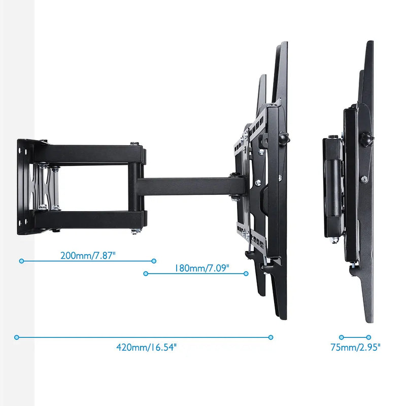 Corner TV Wall Mount Tilt and Swivel TV Bracket Full Motion TV Mount Holders for 32-65 inch LCD LED Plasma Flat Screens