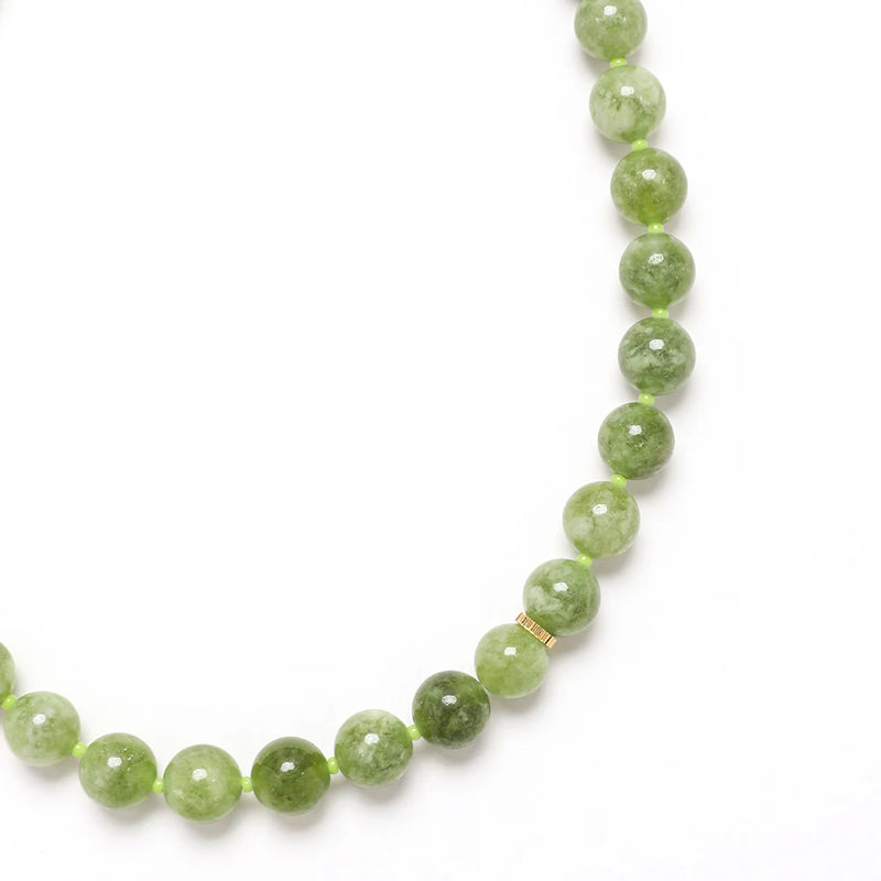 ZMZY Olive Green Agate Stone Beaded Short Necklace Design Charms Necklace Choker Neck Necklace