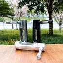 Portable Mini Dry Burning Tobacco Pipe Aluminum Alloy&Glass Hookah Smoking Accessories Gifts