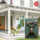 1PC 2D Flat 8*12inch Metal Sign Rustic Axes and Grenade Vintage Metal Sign Art