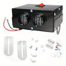 400W Electric Portable Car Heater 12V DC Heating Fan Defogger Defroster Demister Black