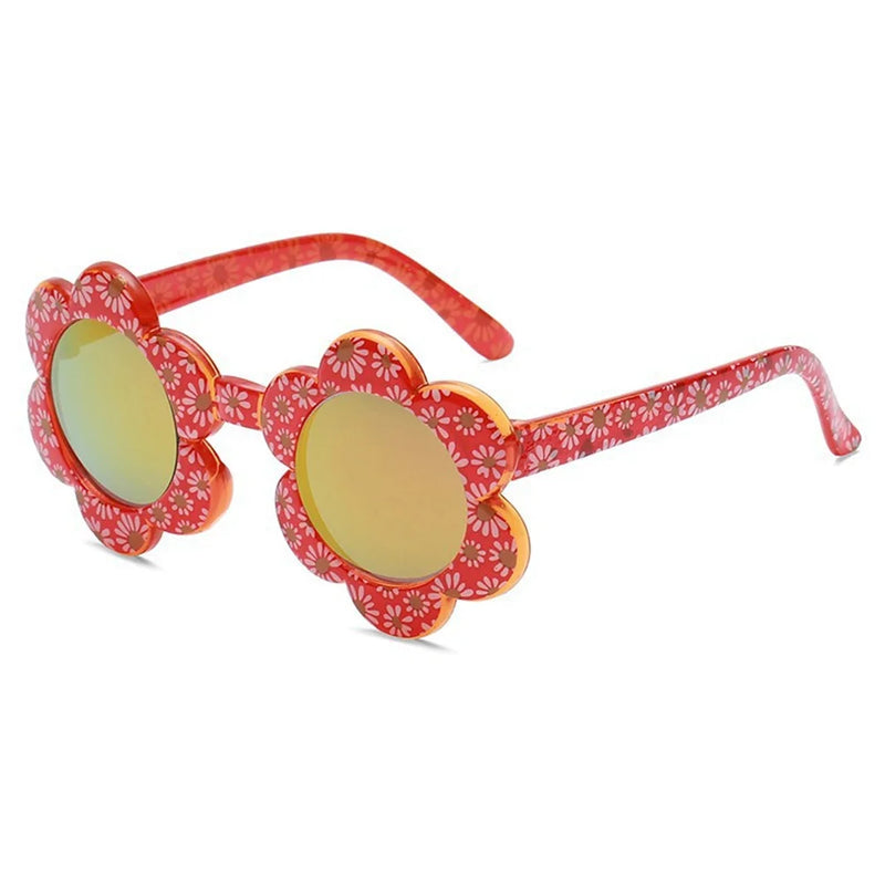 1/3PCS Cartoon Round Flower Sun Glasses Colorful Outdoor Sun Protection Eyewear Travel Supplies Creative Children Sunglasses