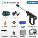 YOFIDRA 220Bar Brushless Electric High Pressure Car Washer Gun 3 Gear Water Spray Gun Household Garden Tools For Makita Battery