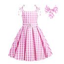 Girls Costume Top+Trousers Kids Halloween Cospaly Princess Christmas Bowknot Fantasy Pageant Disguise Children Clothes