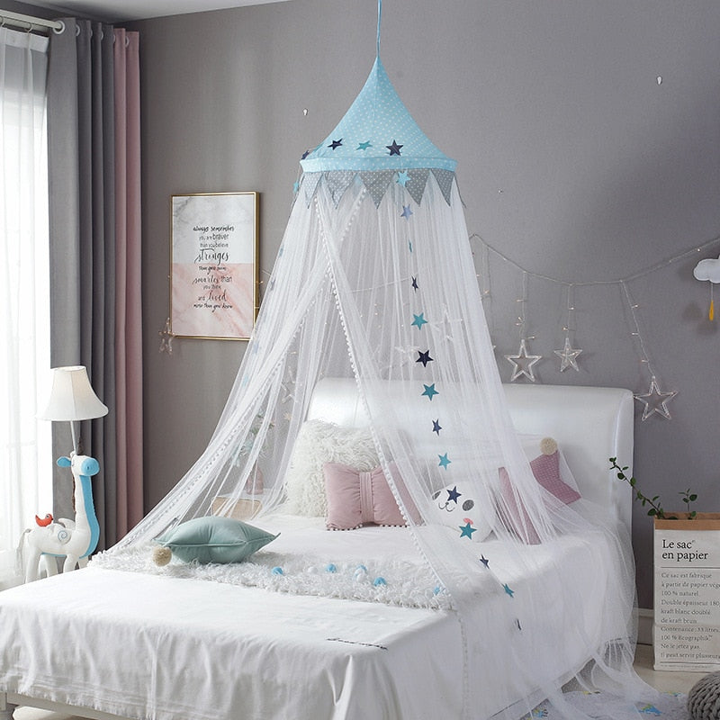 Baby Room Mosquito Net Kid bed curtain canopy Round Crib Netting bed tent baldachin Decoration girl bedroom accessories Dropship