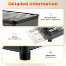 Portable Butane Gas Grill Stove Dual Inlets Adjustable Firepower with Carrying Case Grill Net for Camping Outdoor Use