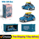 NEW IN Creative Model Classic Beetle Car Decoration Building Blocks Bricks Moc Kit Set City car DIY Toys For Boys Gifts with box