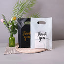 100/50/10Pcs Thank You Gift Bags Wedding Birthday Guest Gift Wrap Plastic Shop Bags Small Business Candy Pastry Store Packaging