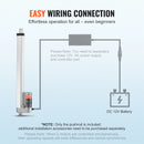 SucceBuy 12V Linear Actuator 150MM 300MM 500MM 1000N Electric Linear Motor Controller Homeuse with Mounting Bracket IP54 Protect