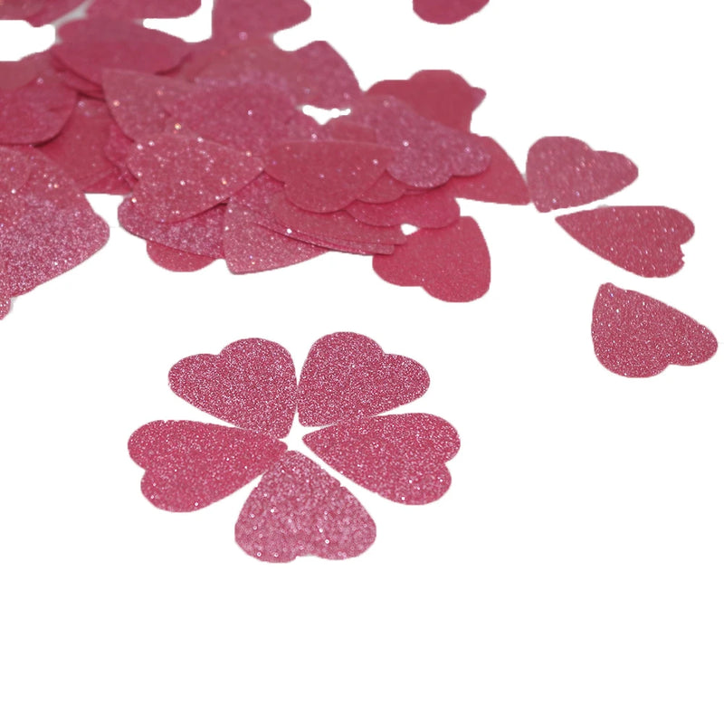 15G Glitter Heart Confetti Pink White Dining Table Confetti Birthday Wedding Table Scattered Diy Decorations Baby Shower