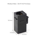 10pcs Ethernet Network LAN CAT6 Keystone Coupler,RJ45 Female To Female Insert CAT.6 Coupler, UTP Keystone Inline Coupler