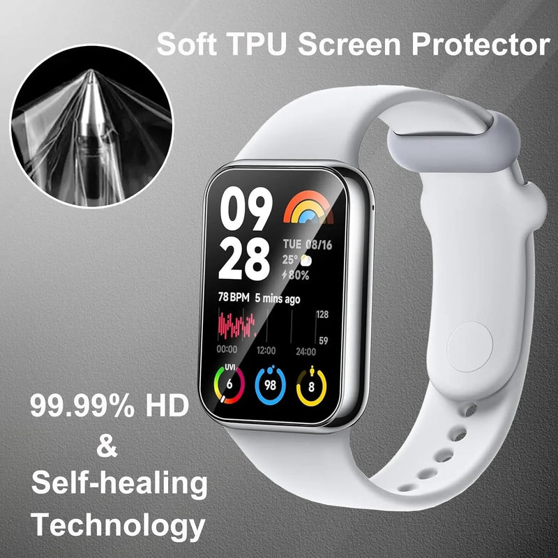 Soft Hydrogel Film for Xiaomi Mi Band 8 Pro Screen Protectors HD Clear Film for Mi Band 8pro MI Band8pro Anti-scratch Cover Film