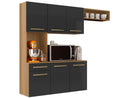 Compact Kitchen Aramóveis Carol with Counter 6 Doors 1 Drawer